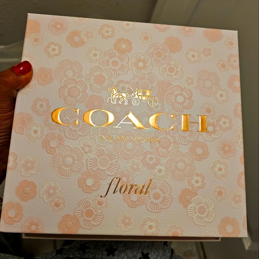 Coach NEW YORK Floral EDP Perfume 2 Pc Gift Set 1.7 Oz AND .25 Oz empty box